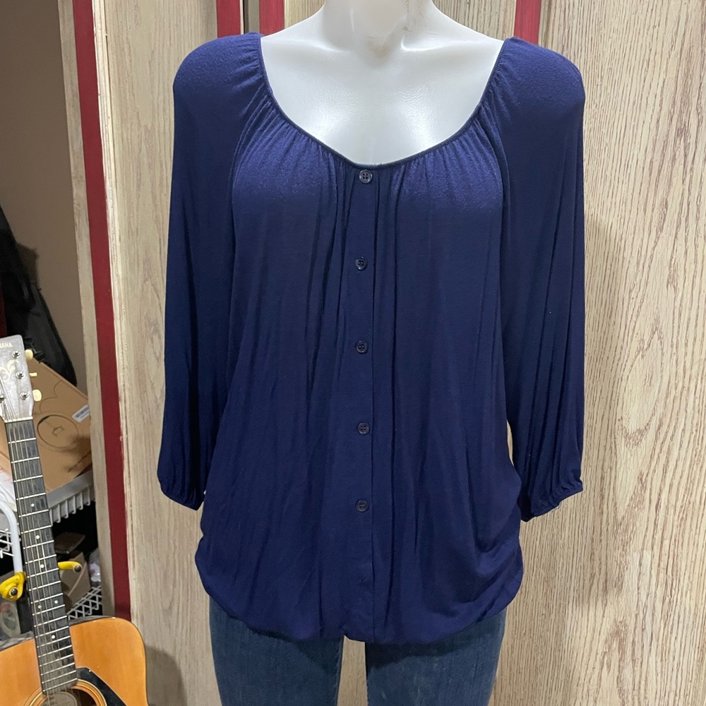 Fenn Wright Manson Deep Blue Button-Down Shirt